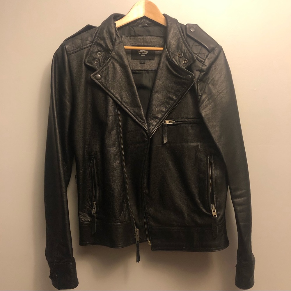 GAP Men’s Leather Liker Jacket
